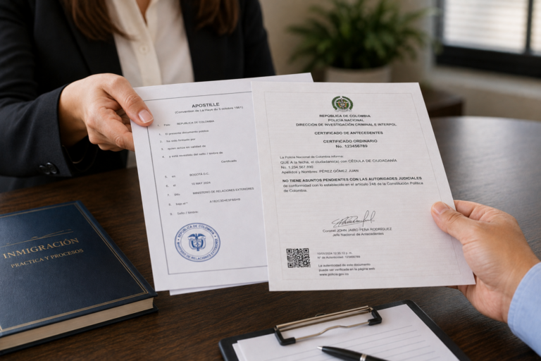 person receiving apostille of police certificate / ¿qué es una apostilla?