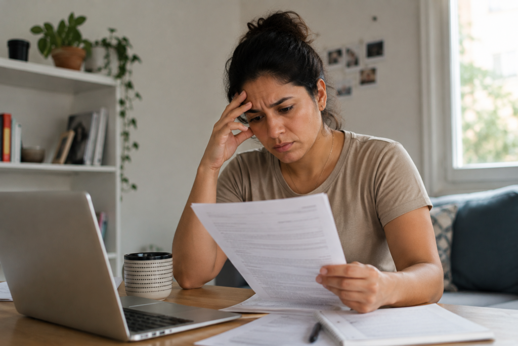 Woman worried about fraud or misrepresentation / mujer preocupada por fraude o tergiversación INA 212 USCIS