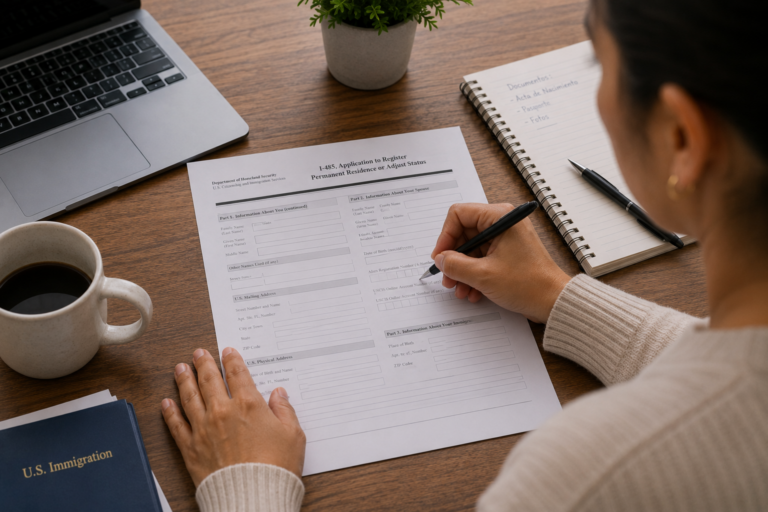 Form I-485 for adjustment of status after asylum / ajuste de estatus por asilo