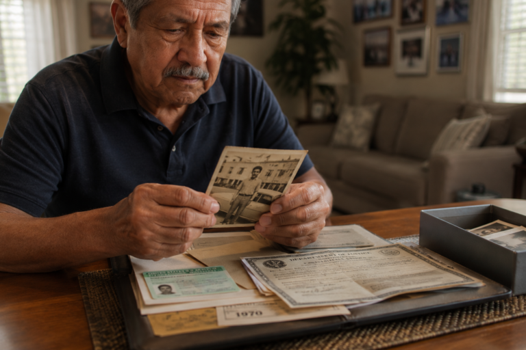 Man reminiscing and questioning if he applies for green card through registry